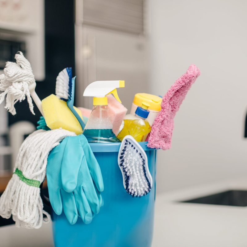 Cleaning service supplies for your move out or move in cleaning